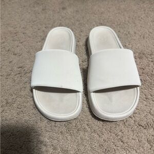 Lululemon White Slide Sandals